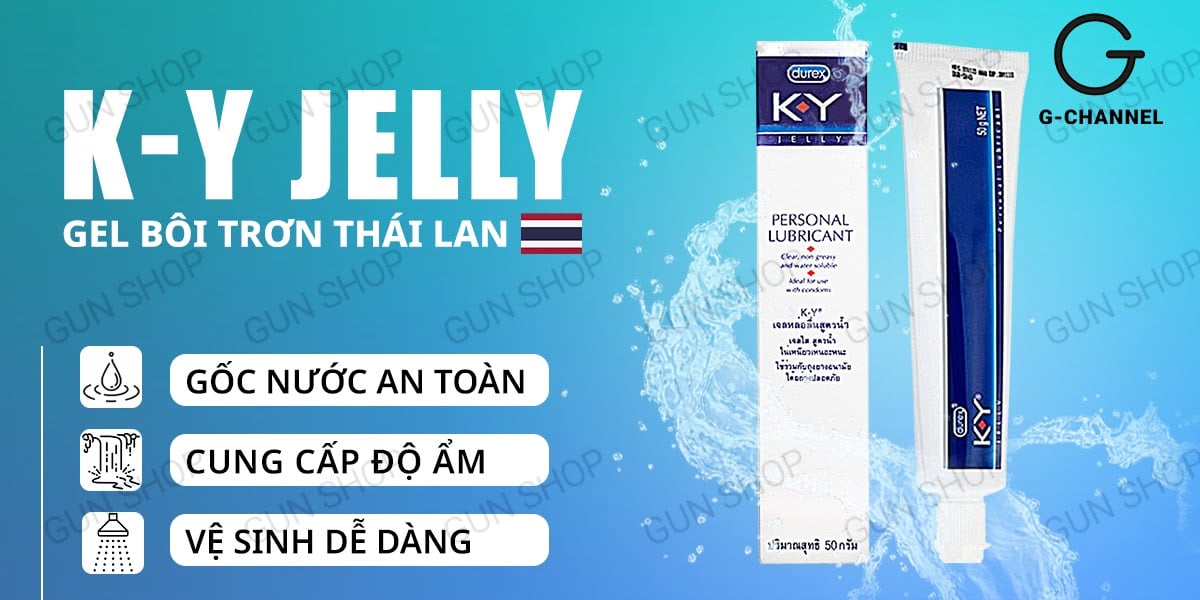  Đại lý Gel bôi trơn gốc nước - K-Y Jelly - Chai 50gr nhập khẩu