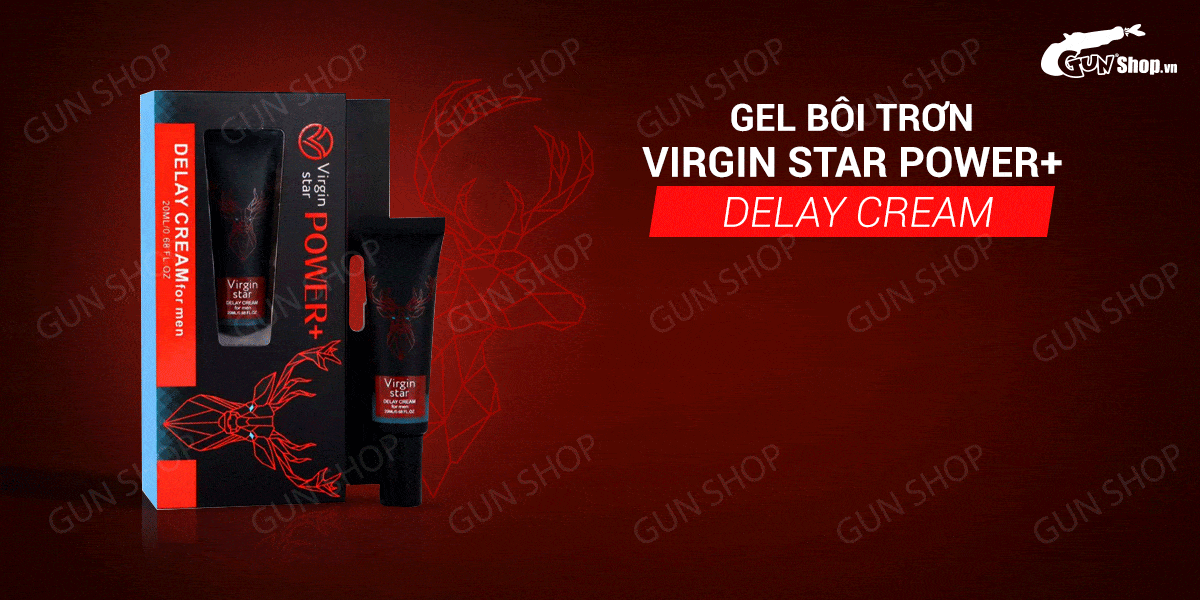 Cung cấp Gel bôi Virgin Star Power+ Delay Cream - Chống xuất tinh sớm - Chai 20ml hàng mới