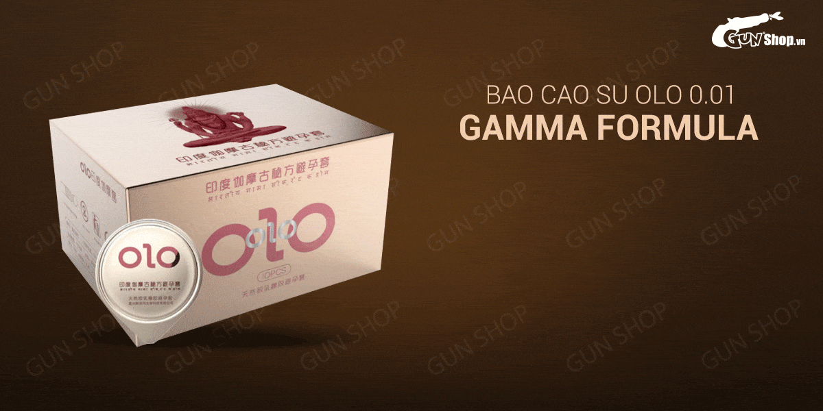  Bán Bao cao su OLO 0.01 Gamma Formula - Kéo dài thời gian gân gai - Hộp 10 cái