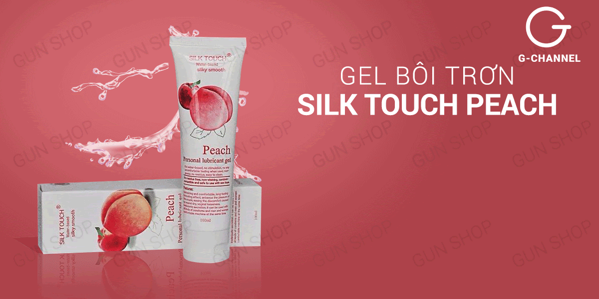 Shop bán Gel bôi trơn hương đào - Silk Touch - Chai 100ml tốt nhất