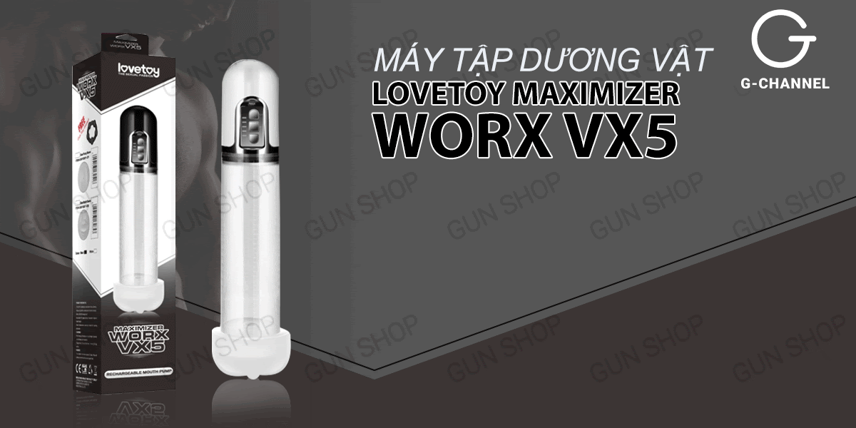  Review Máy tập dương vật tự động cao cấp - Lovetoy Maximizer Worx VX5 giá sỉ