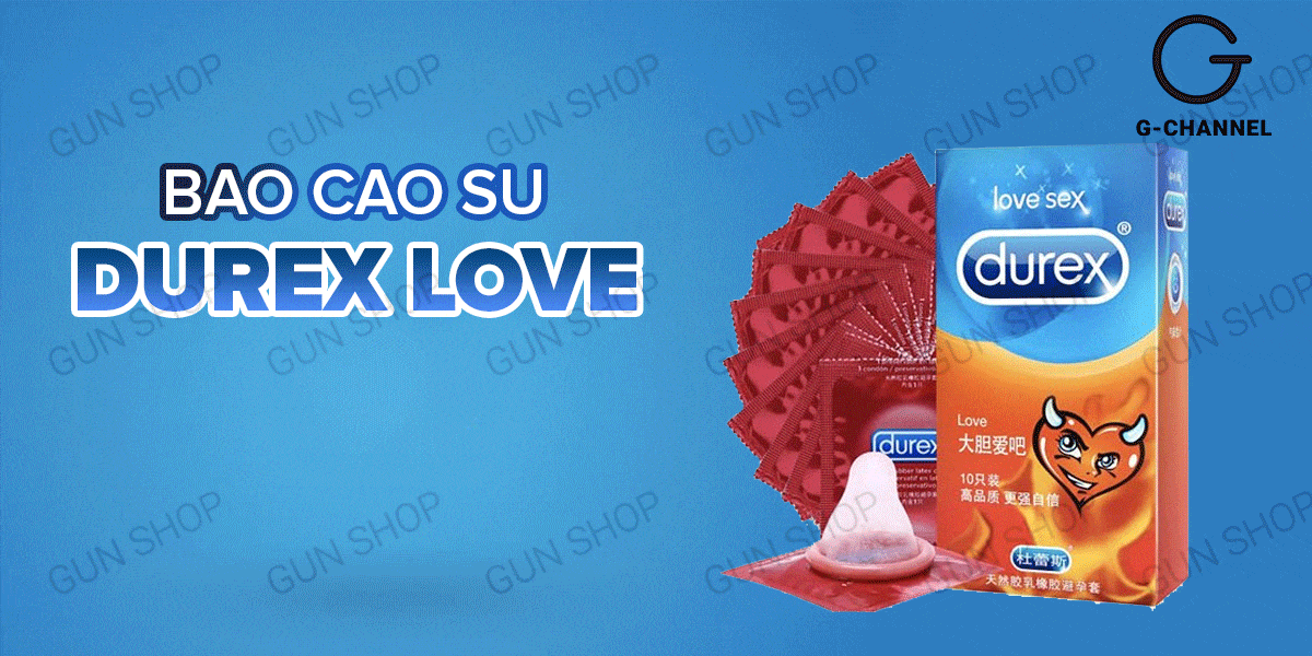  Kho sỉ Bao cao su Durex Love - Siêu mỏng hương vani - Hộp 10 cái loại tốt
