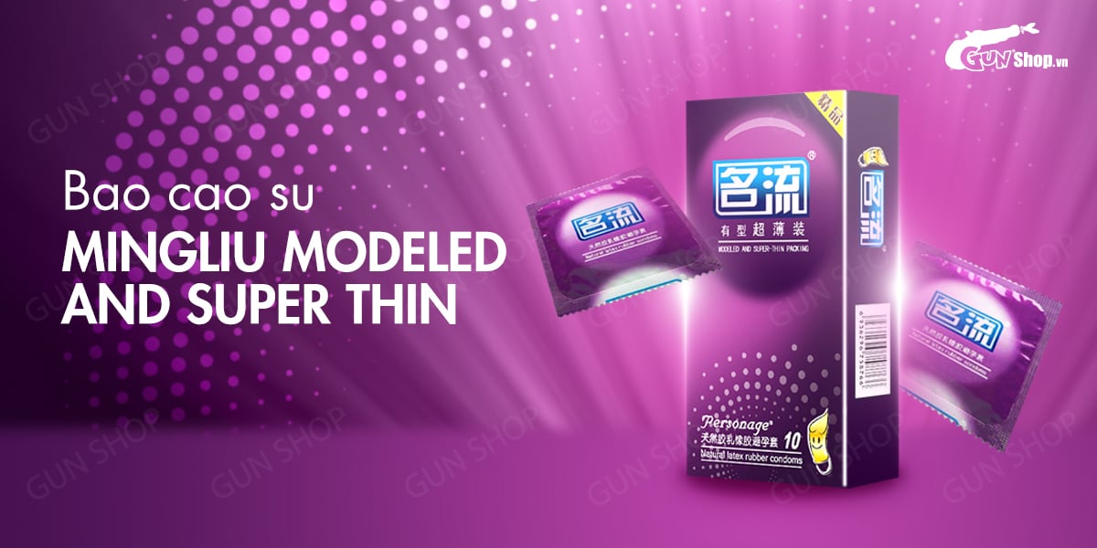  So sánh Bao cao su Mingliu Modeled And Super Thin - Siêu mỏng hiện đại - Hộp 10 cái