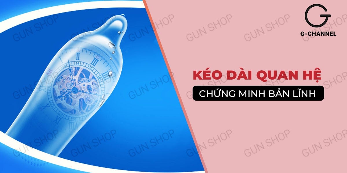  Kho sỉ Bao cao su Toshiro Long Shock 4in1 - Kéo dài thời gian - Hộp 10 cái 