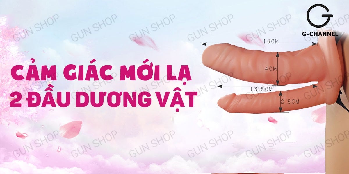  Đại lý Dương vật giả 2 đầu rung dây đeo pin - Lovetoy Unisex Hollow hàng mới về