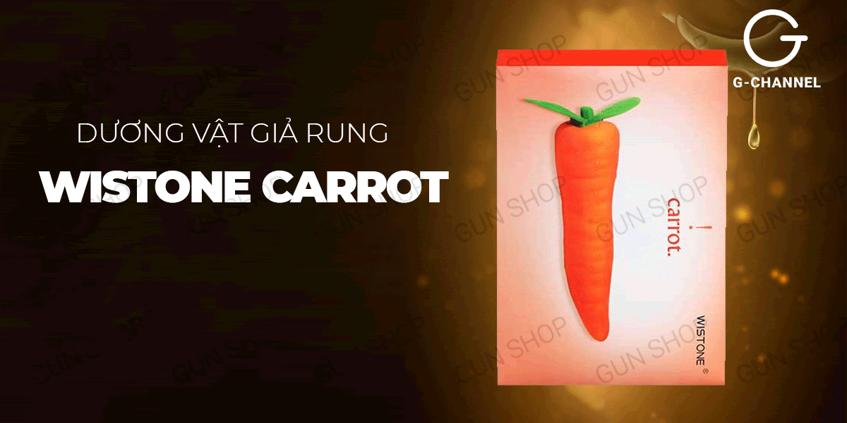  Mua Dương vật giả ngụy trang rung đa chế độ hình quả cà rốt - Wistone Carrot có