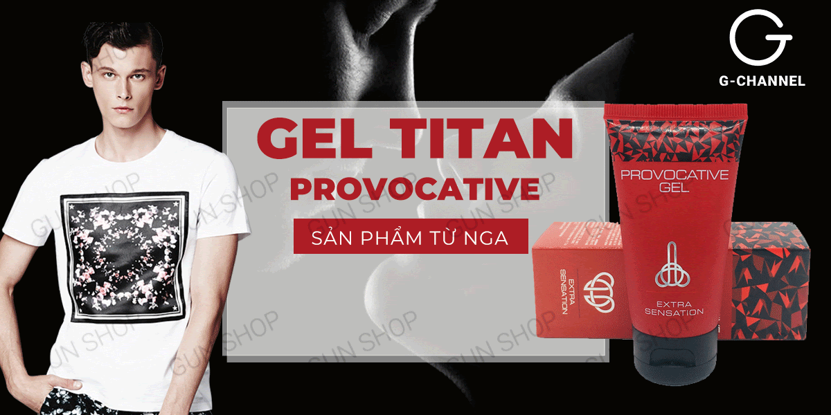 Kho sỉ Gel bôi trơn tăng kích thước cho nam - Titan Provocative - Chai 50ml hàng xách tay