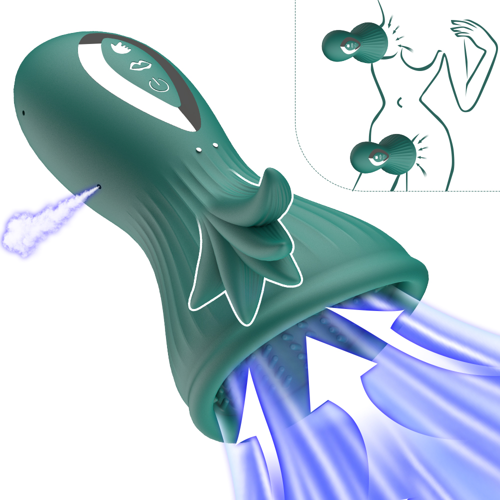 Máy bú hút đa chức năng Miyue Cup gai nổi lưỡi liếm massage âm đạo ngực