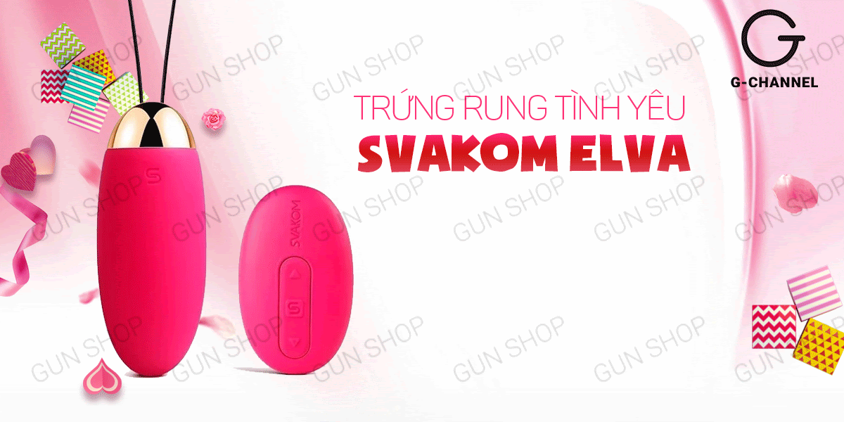  Bảng giá Trứng rung điều khiển từ xa nhiều chế độ rung mạnh sạc điện - Svacom Elva 