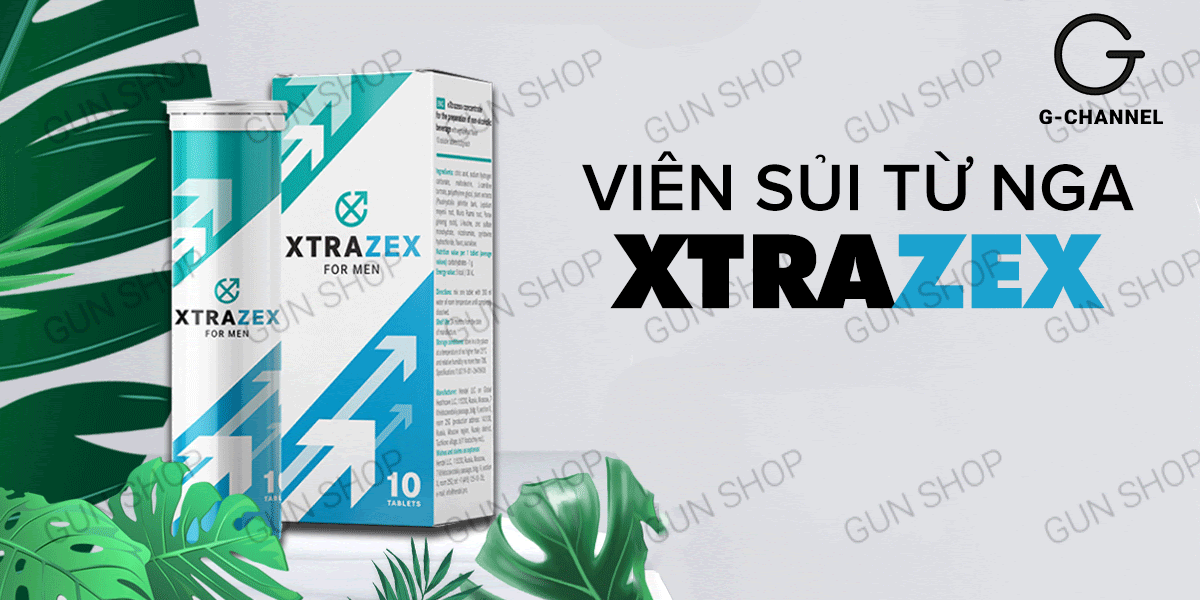  Sỉ Viên sủi hỗ trợ cương dương tăng cường sinh lý Xtrazex - Hộp 10 viên tốt nhất